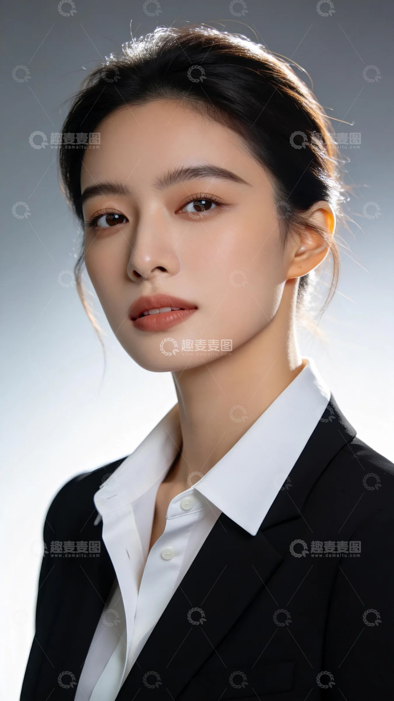 高清大图下载【趣麦麦图】职业女性形象照正装肖像