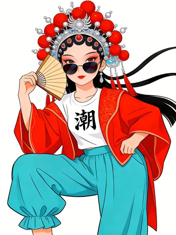 国潮戏曲京剧人物5