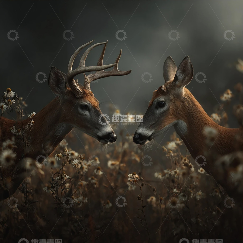 高清大图下载【趣麦麦图】森林深处的静谧盟约