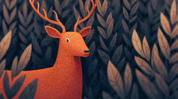 森林深处的神秘巨鹿