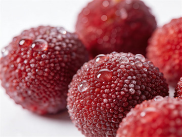 新鲜杨梅特写摄影素材