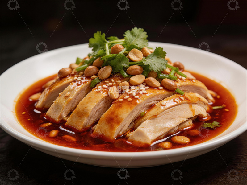 高清大图下载【趣麦麦图】中式卤鸡美食摄影图片