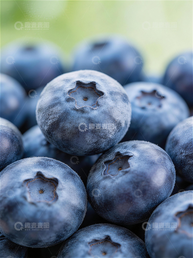 高清大图下载【趣麦麦图】美味蓝莓特写摄影图片