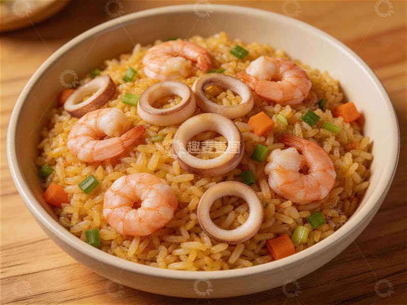 高清大图下载【趣麦麦图】海鲜炒饭美食美味家常菜