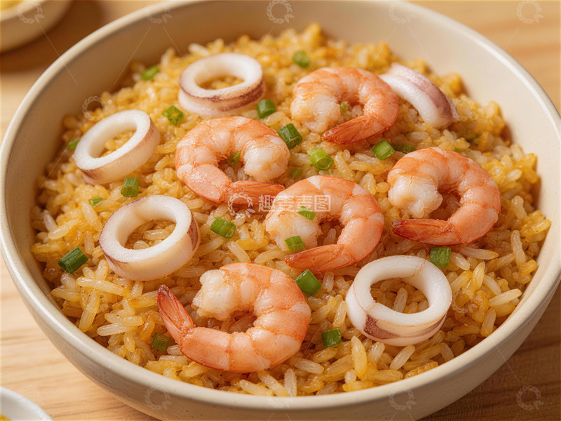 高清大图下载【趣麦麦图】海鲜炒饭美味诱人