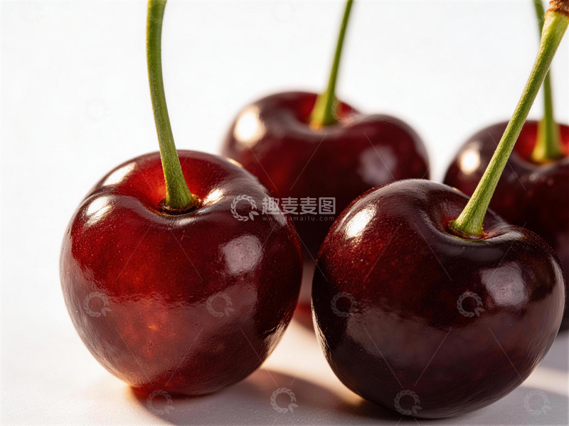 高清大图下载【趣麦麦图】新鲜车厘子樱桃特写摄影图