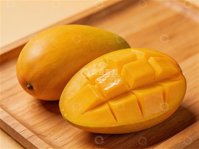 高清大图下载【趣麦麦图】新鲜芒果摆盘摄影图片