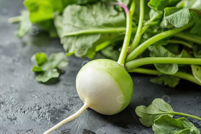 高清大图下载【趣麦麦图】翠绿色的水萝卜