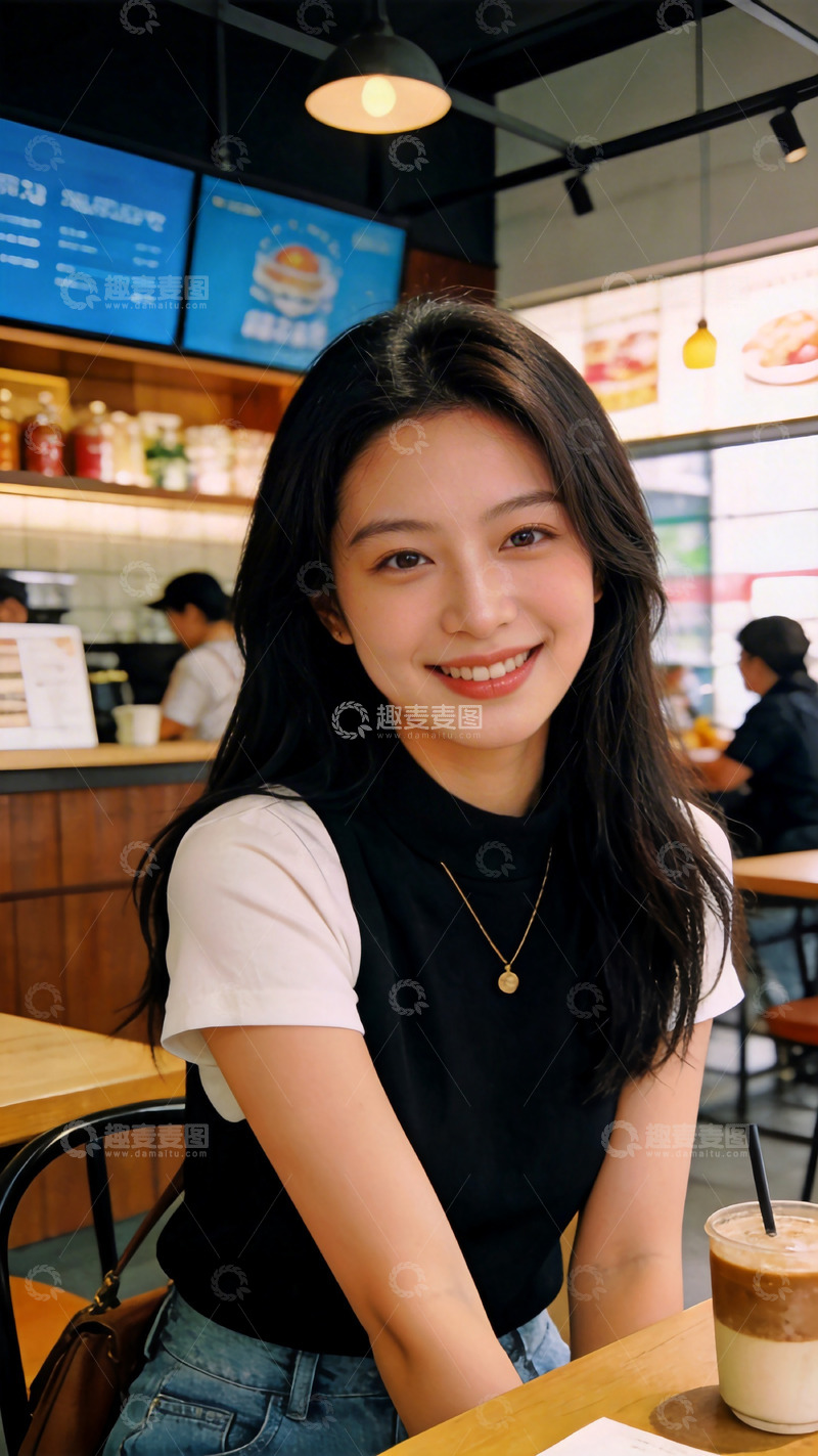 高清大图下载【趣麦麦图】咖啡店休闲写真生活照
