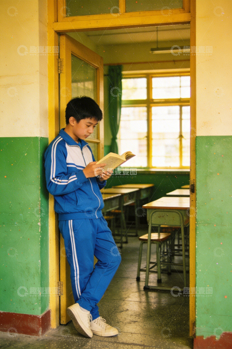 高清大图下载【趣麦麦图】校园阅读时光