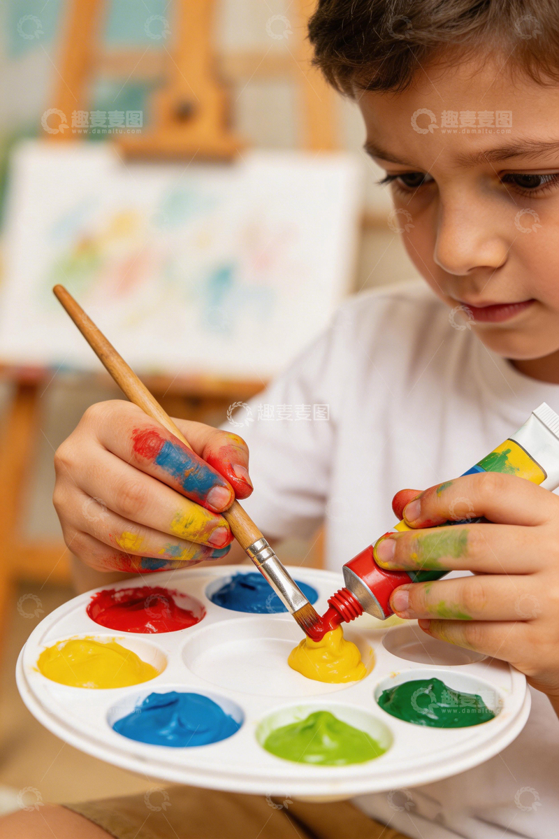 高清大图下载【趣麦麦图】儿童绘画艺术创作