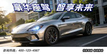 豪华座驾智享未来汽车海报设计