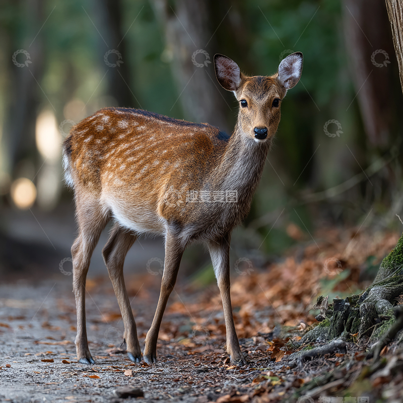高清大图下载【趣麦麦图】森林深处的灵动小精灵