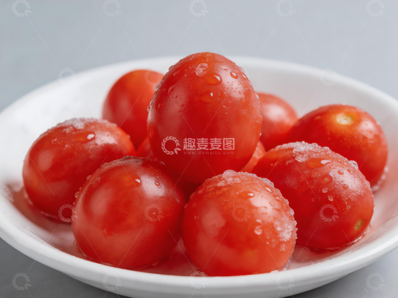 高清大图下载【趣麦麦图】新鲜番茄盘装静物摄影