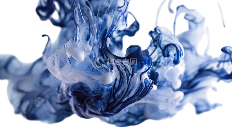 高清大图下载【趣麦麦图】蓝色梦境中的液态奇观