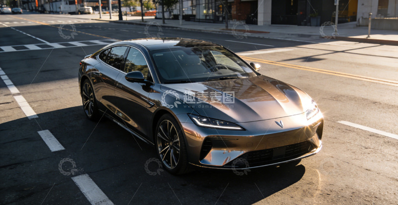 高清大图下载【趣麦麦图】都市街头豪华轿车