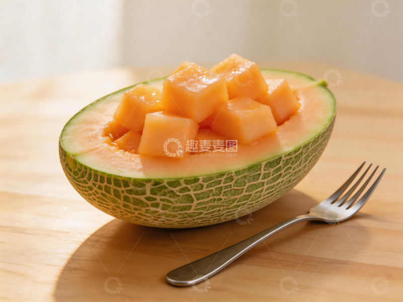 高清大图下载【趣麦麦图】清新水果哈密瓜写真
