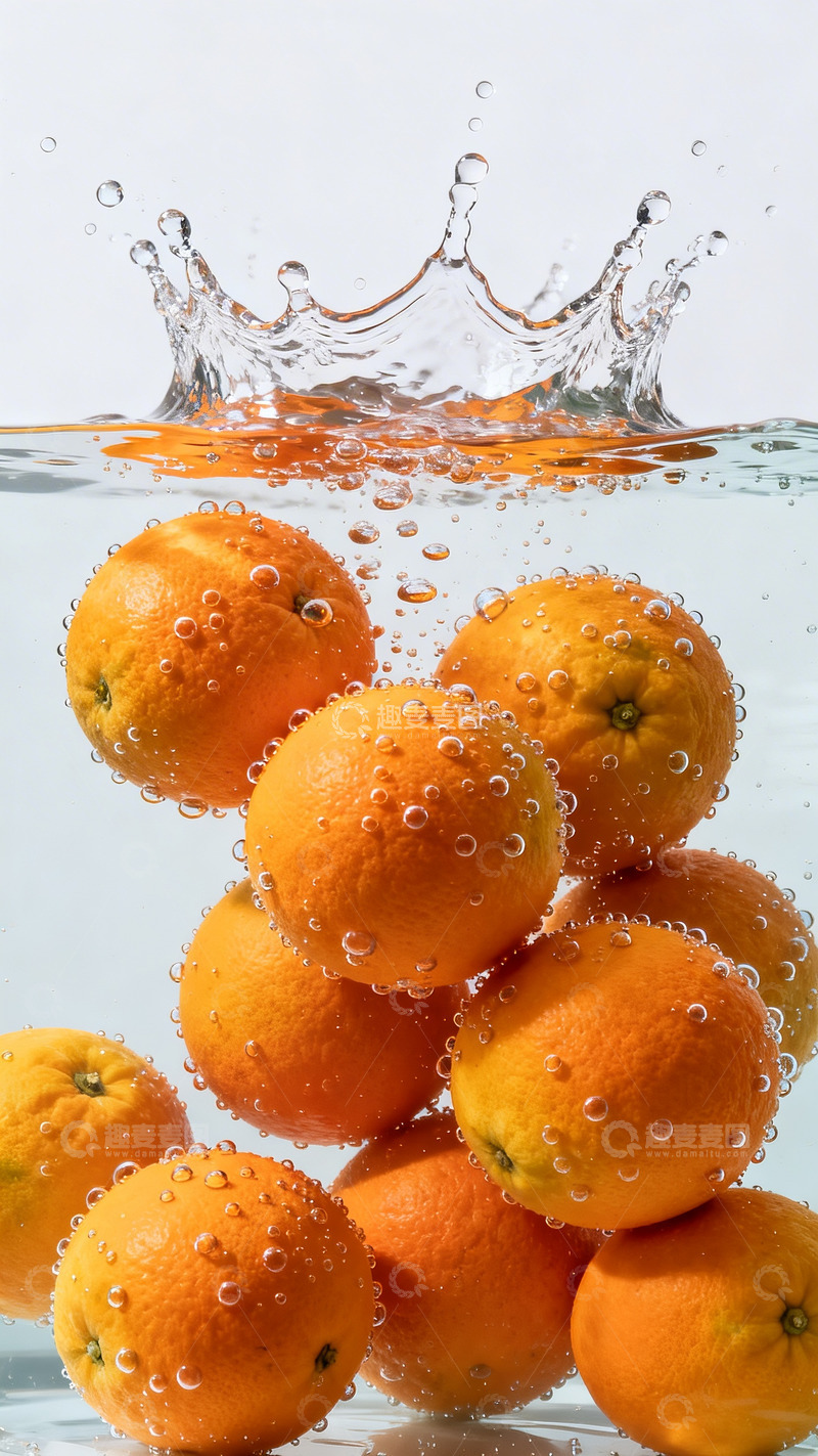高清大图下载【趣麦麦图】一堆新鲜的脐橙3