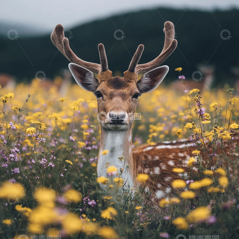 高清大图下载【趣麦麦图】森林守护者的静谧凝望