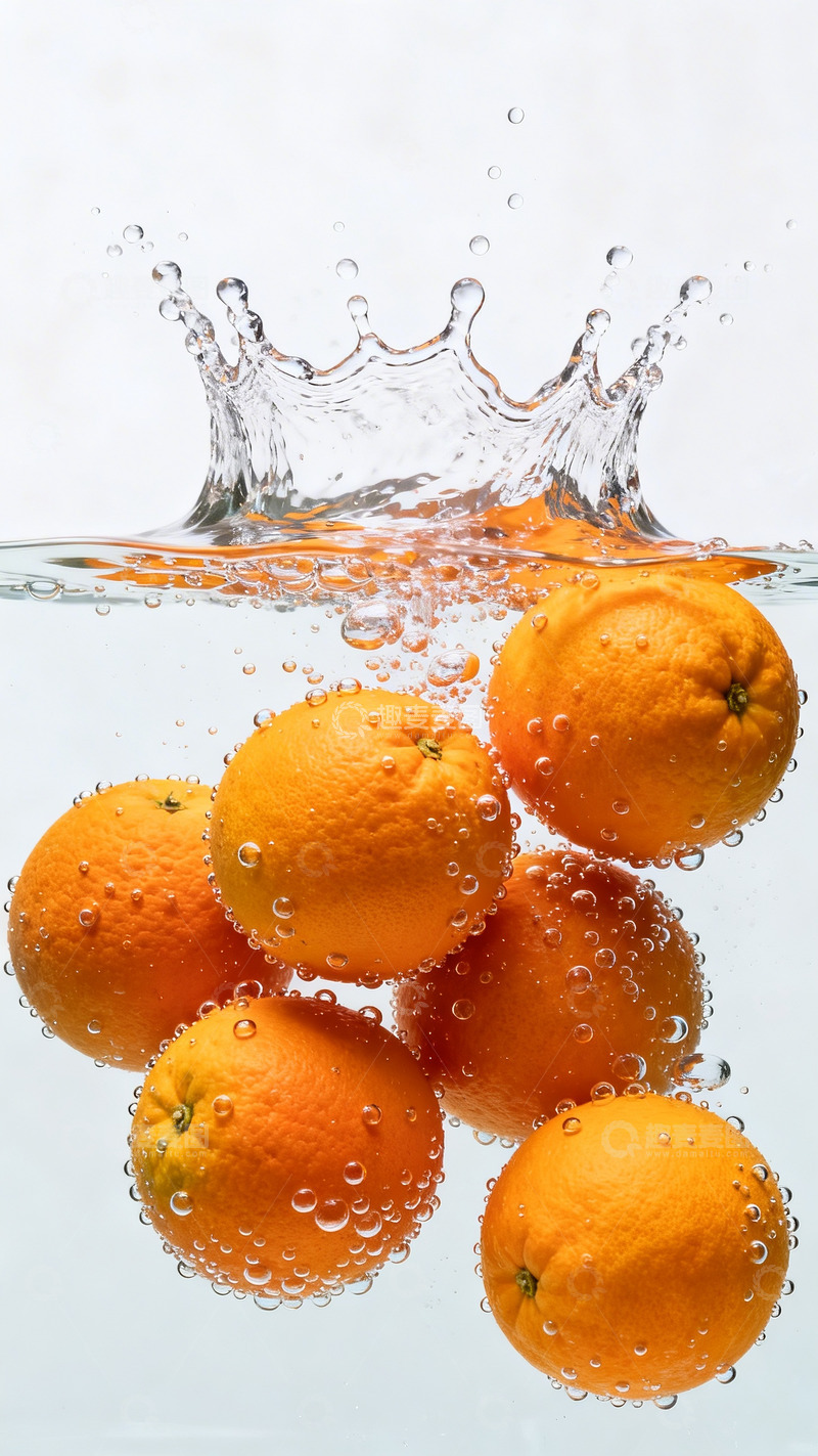 高清大图下载【趣麦麦图】一堆新鲜的脐橙1