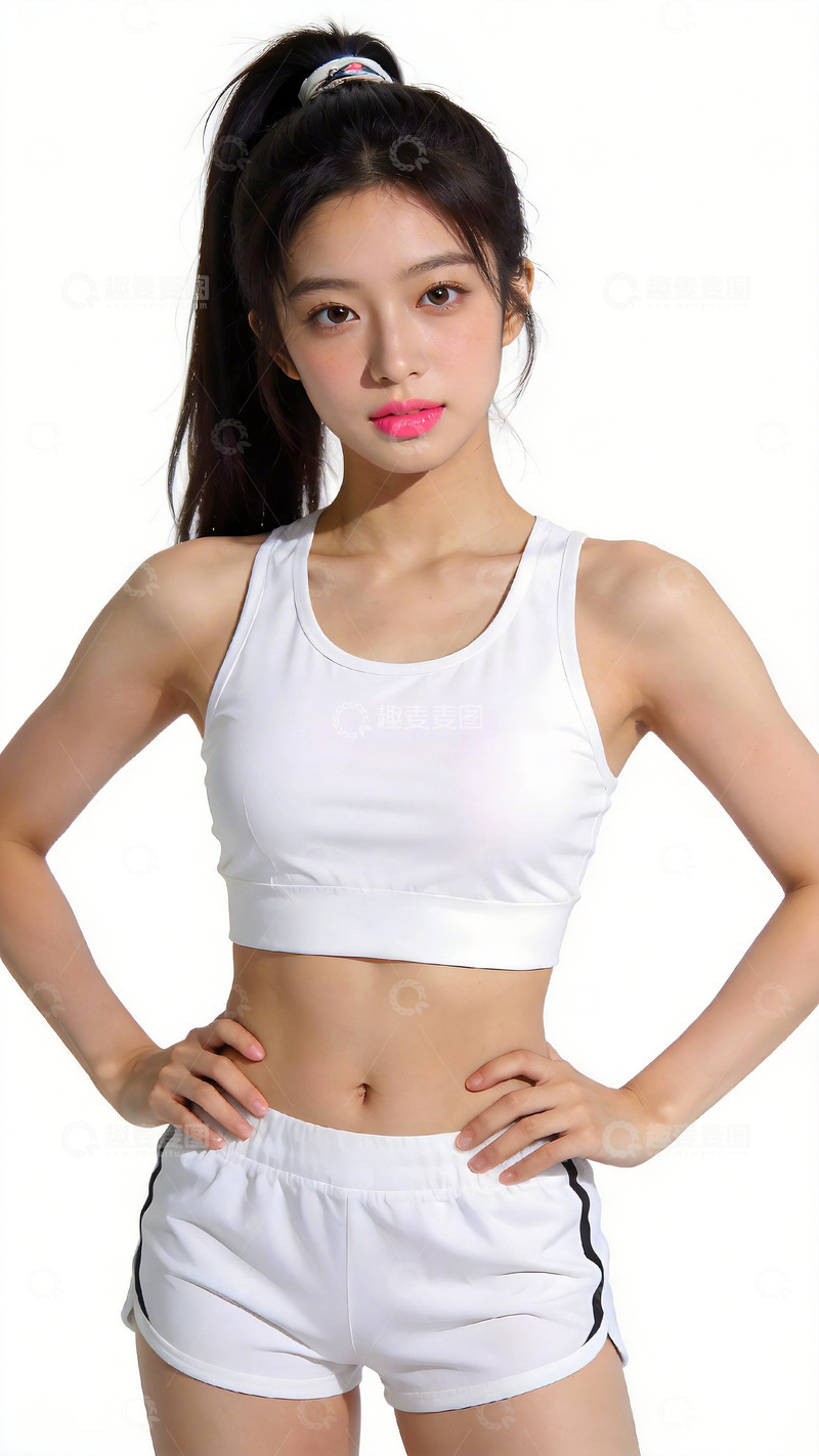 高清大图下载【趣麦麦图】运动风青春女性写真