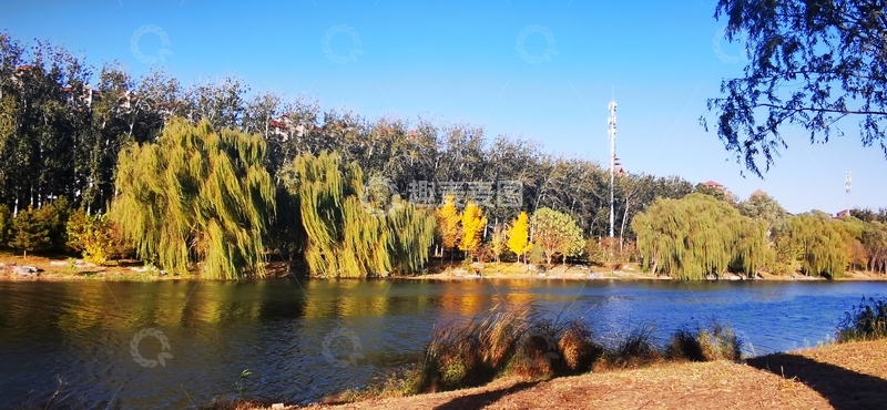 高清大图下载【趣麦麦图】秋日湖畔风光摄影1