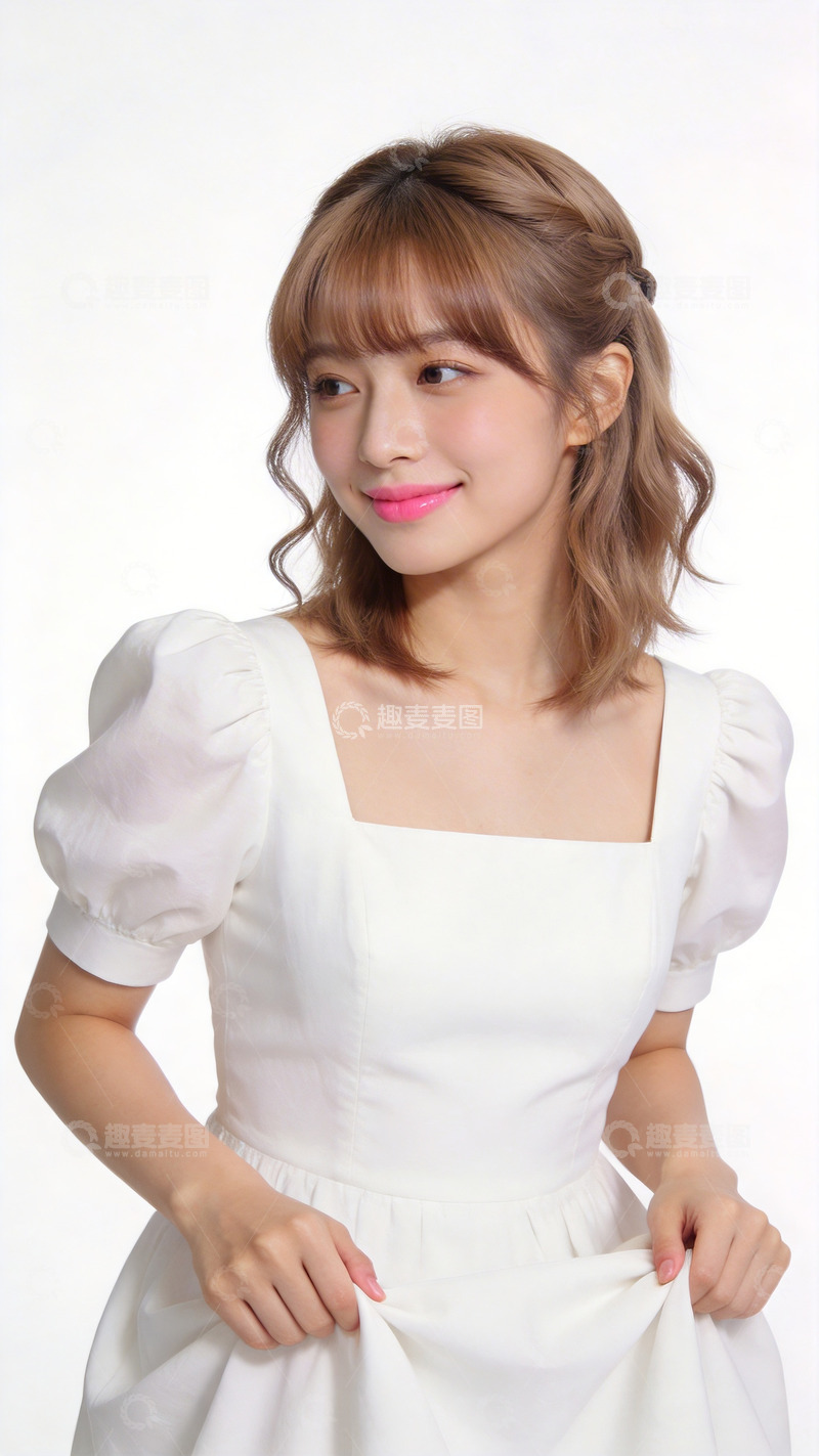 高清大图下载【趣麦麦图】青春少女白裙写真