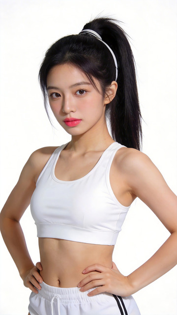运动风格青春女性写真
