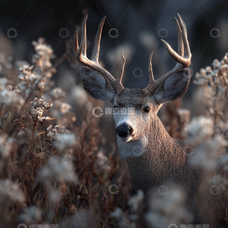高清大图下载【趣麦麦图】秋日荒野的静谧守望者