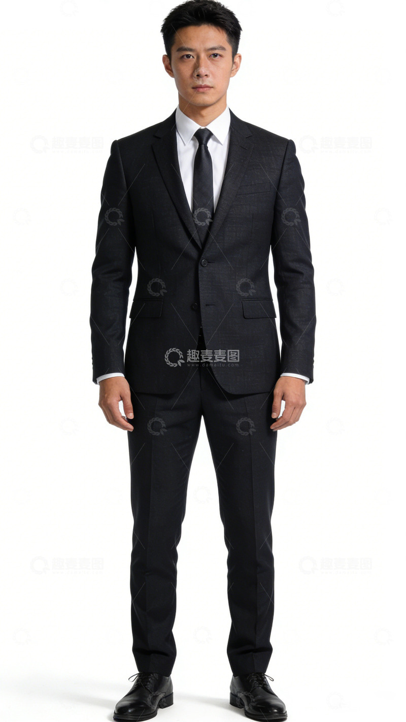高清大图下载【趣麦麦图】商务男士正装全身像