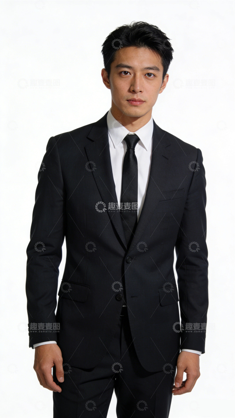 高清大图下载【趣麦麦图】正装男士标准像职业照