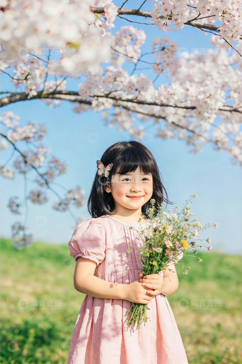 高清大图下载【趣麦麦图】春日樱花少女写真摄影图片