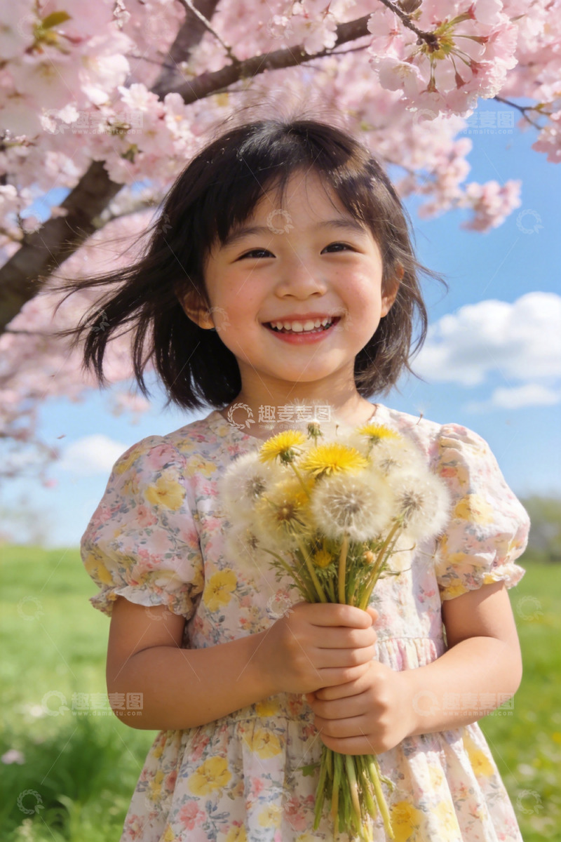 高清大图下载【趣麦麦图】春日樱花童趣写真