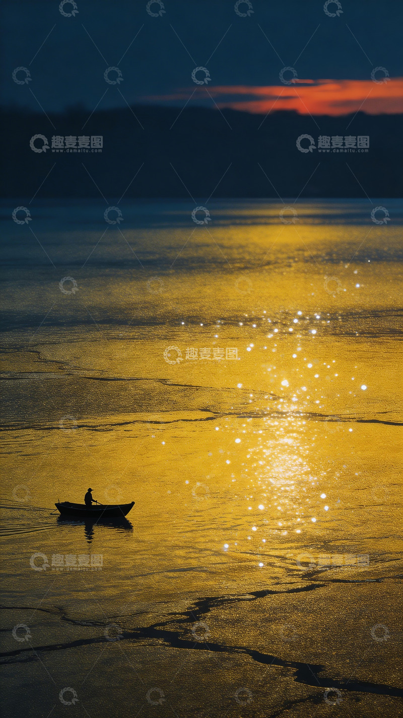 高清大图下载【趣麦麦图】冷暖对比湖面就景色3