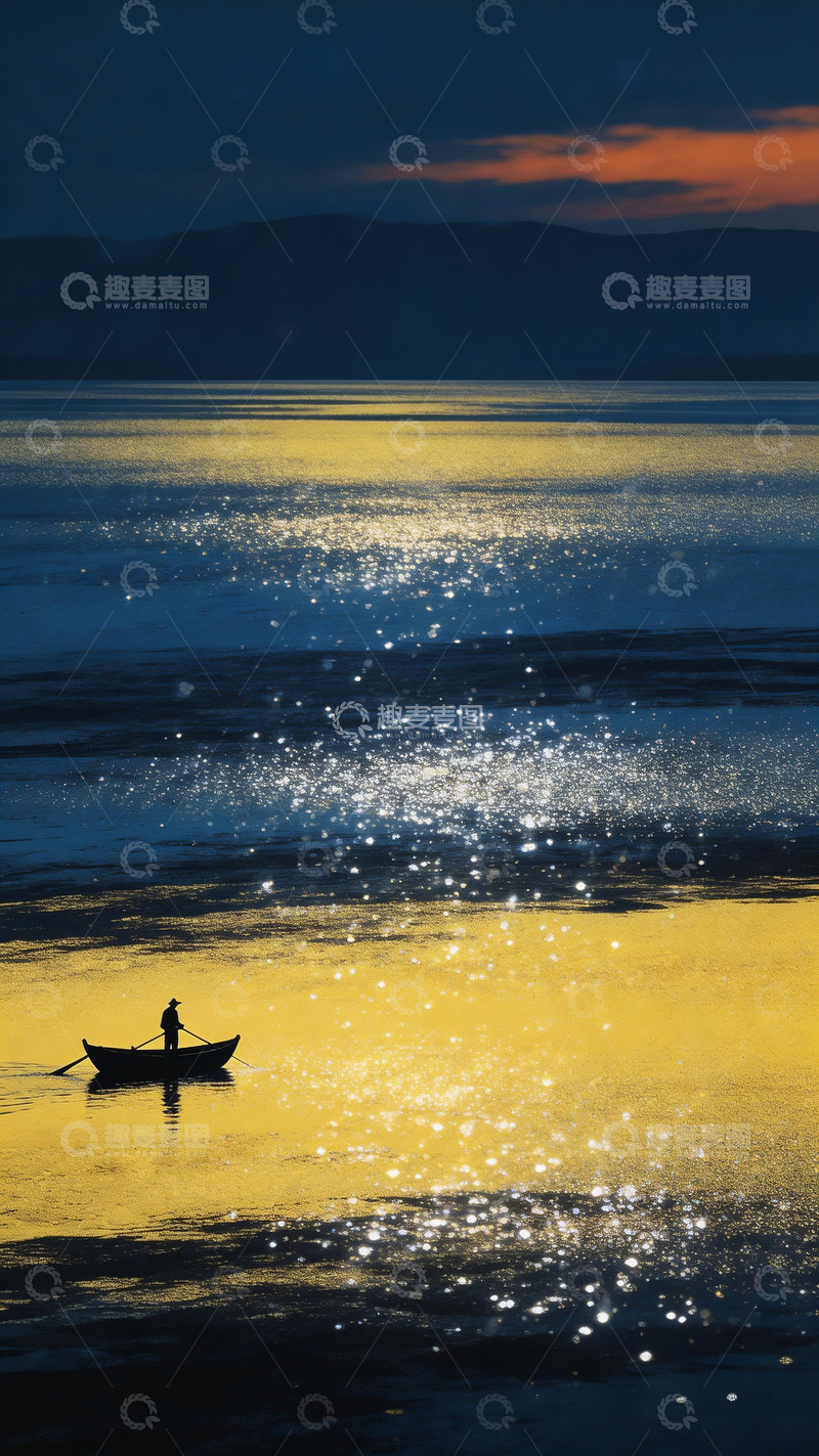 高清大图下载【趣麦麦图】冷暖对比湖面就景色1