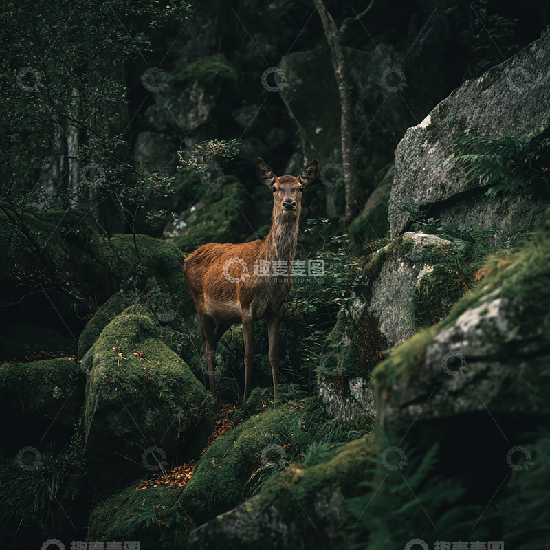 高清大图下载【趣麦麦图】密林深处的孤独守望者