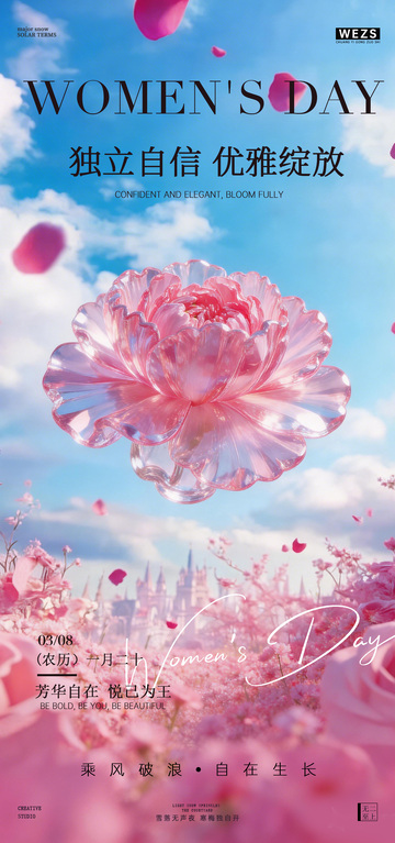 梦幻女神节庆祝海报设计