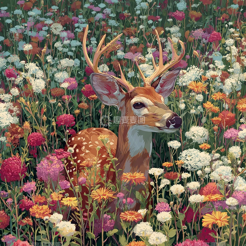 高清大图下载【趣麦麦图】森林秘境中的孤独王者