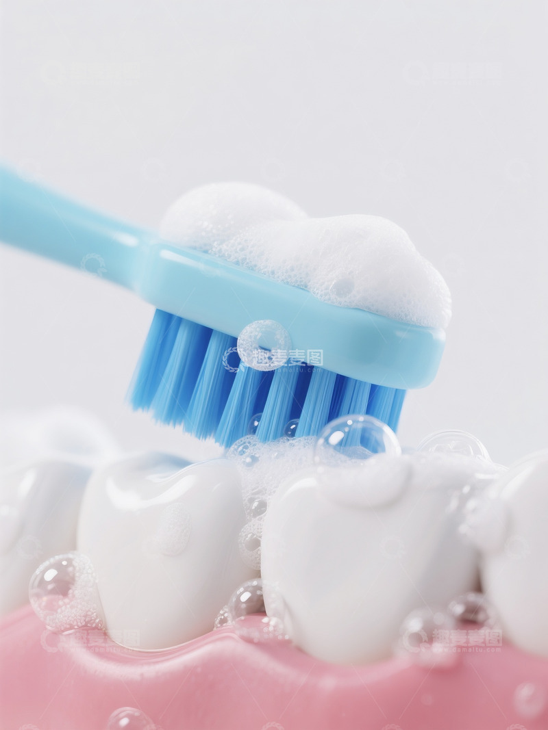 高清大图下载【趣麦麦图】刷牙大特写5