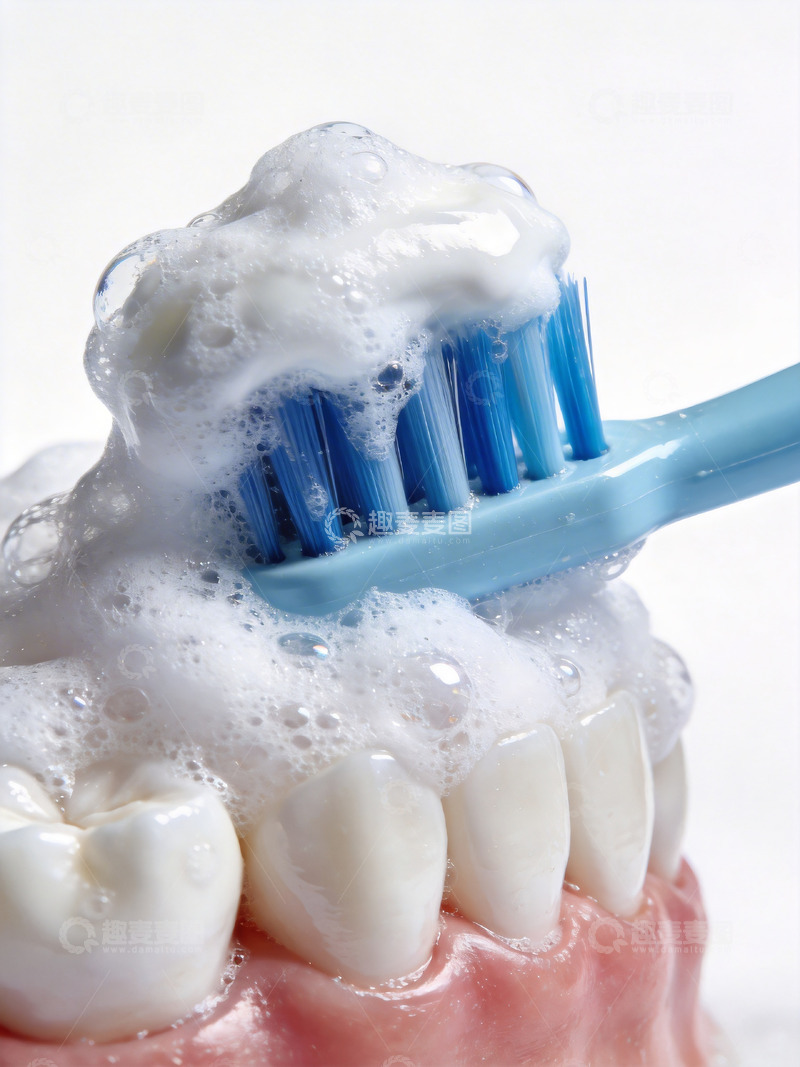 高清大图下载【趣麦麦图】刷牙大特写7