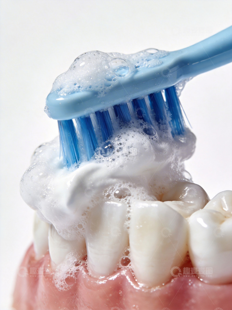 高清大图下载【趣麦麦图】刷牙大特写2