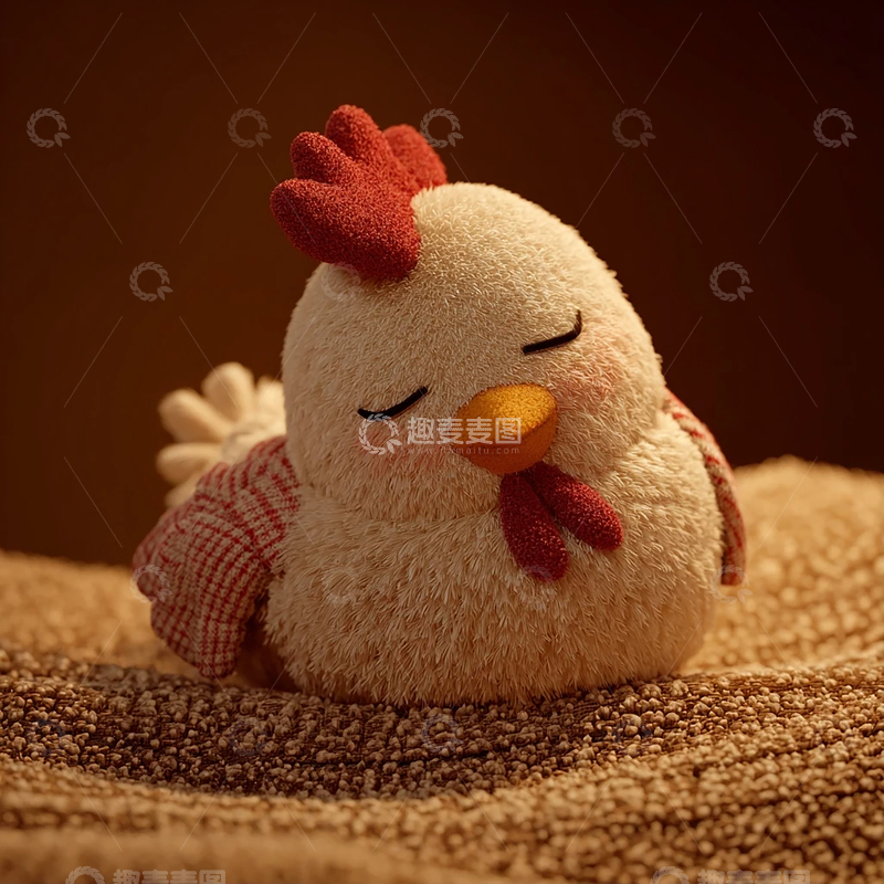 高清大图下载【趣麦麦图】睡梦中静谧的小鸡娃娃