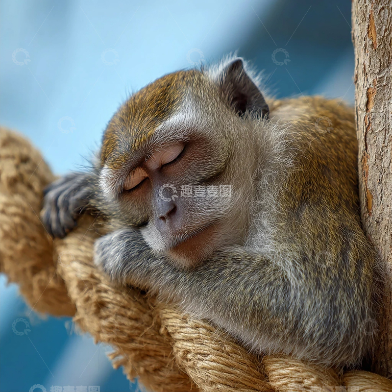 高清大图下载【趣麦麦图】棕绒微光里的静谧生灵