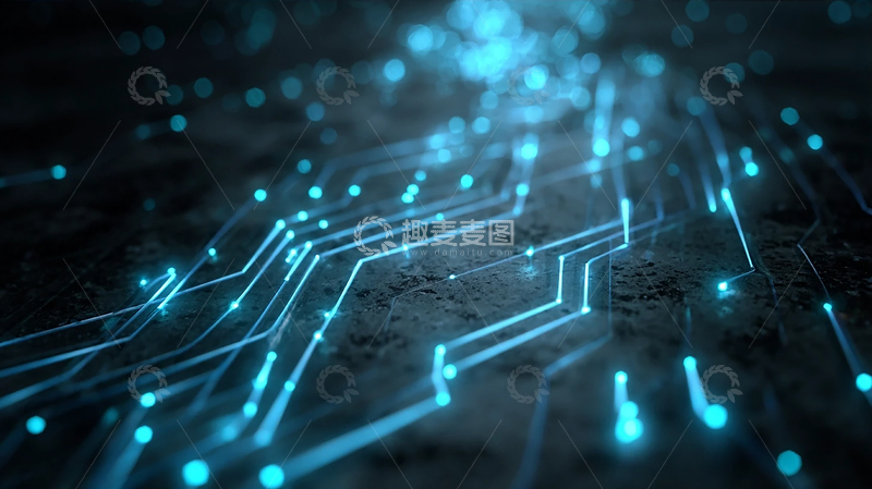 高清大图下载【趣麦麦图】智能未来的光影交错