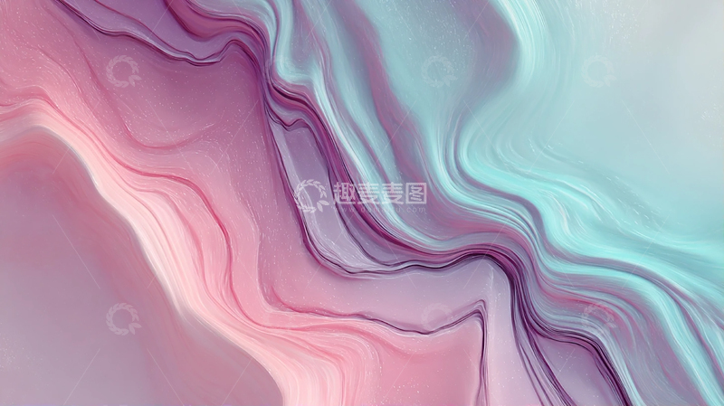 高清大图下载【趣麦麦图】迷离幻想的彩色河流