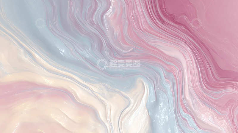 高清大图下载【趣麦麦图】梦幻云彩的粉色奇境