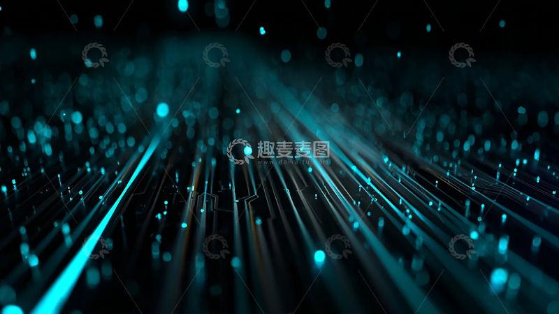 高清大图下载【趣麦麦图】光影交织的未来科技幻想