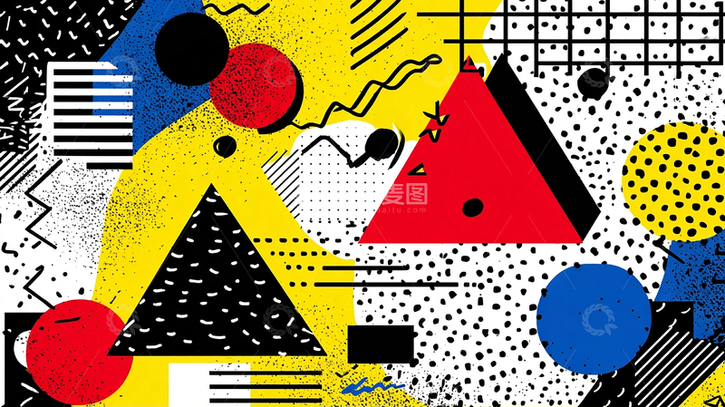 高清大图下载【趣麦麦图】抽象艺术的几何奇观