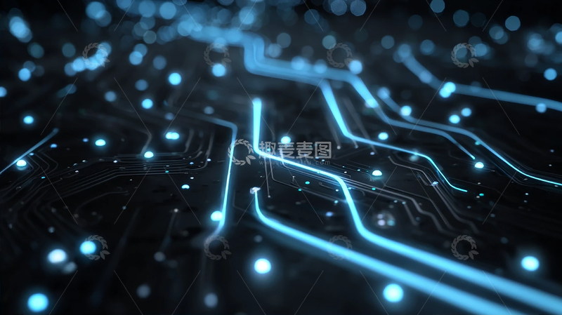 高清大图下载【趣麦麦图】科技未来的光影交织