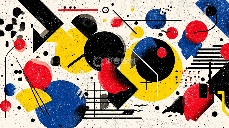高清大图下载【趣麦麦图】现代抽象色彩狂想曲